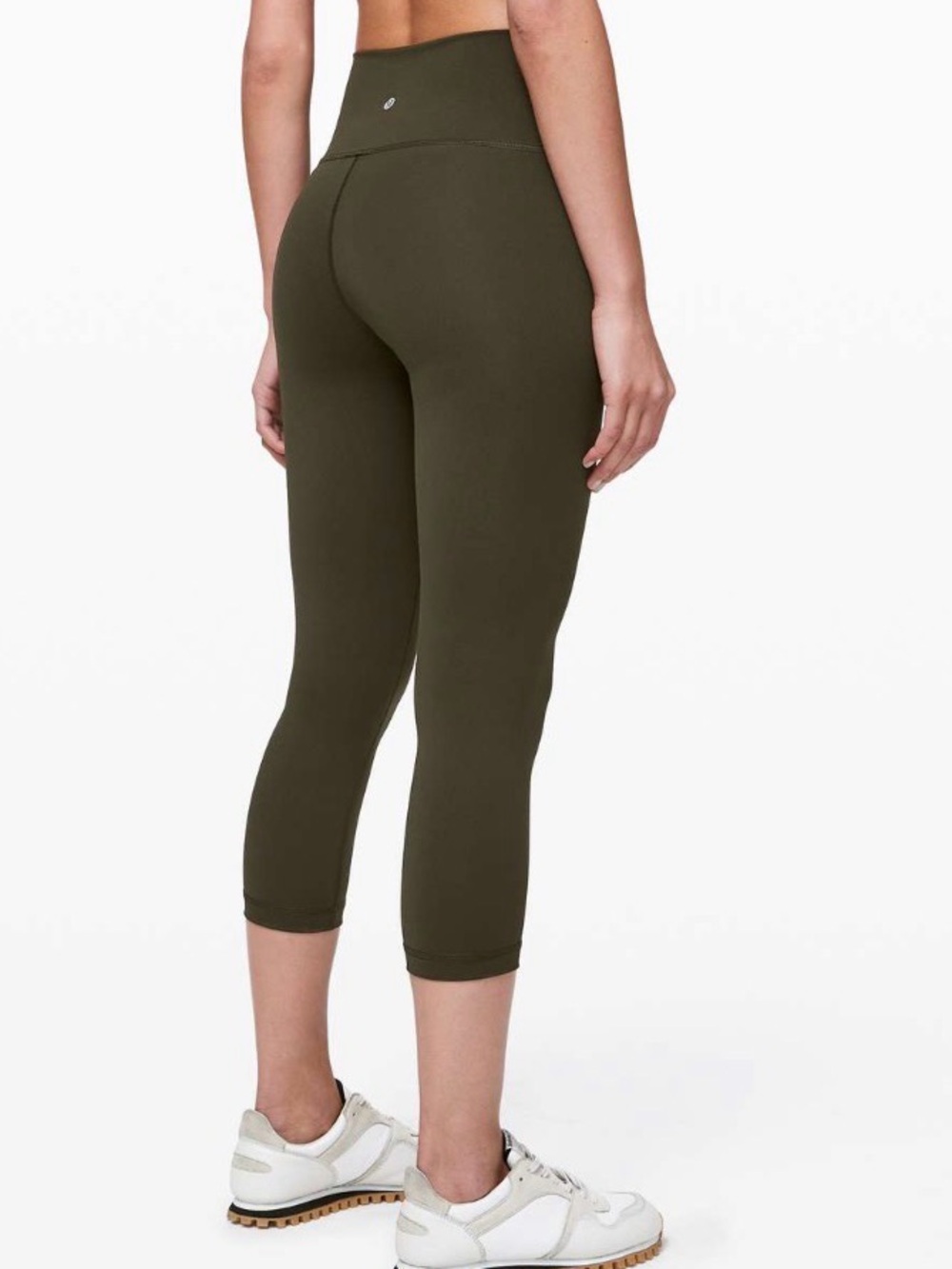 Lululemon Wunder Under Hi-Rise Crop 21” Full On Luxtreme, Dark Olive, 12, W6ATTS